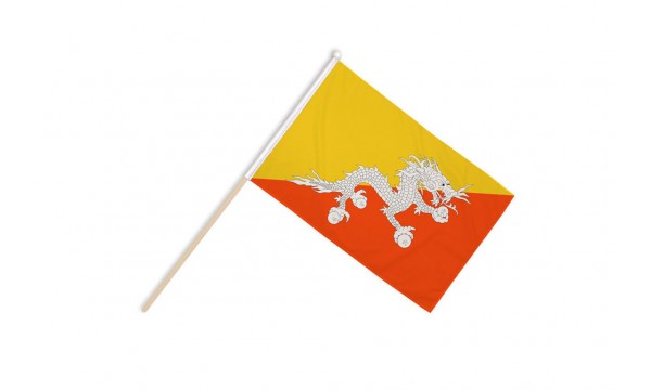 Bhutan Hand Flags
